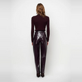 FAUX LEAHTER PANTS Rose
