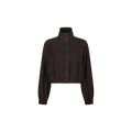 FILICITY ZIP BLOUSE Donker Bruin