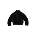 FROSTED BADGE FLEECE JACKET Zwart