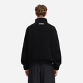 FROSTED BADGE FLEECE JACKET Zwart