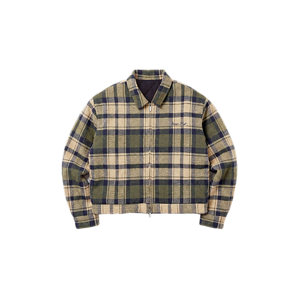GARDENER FLANEL JACKET Groen