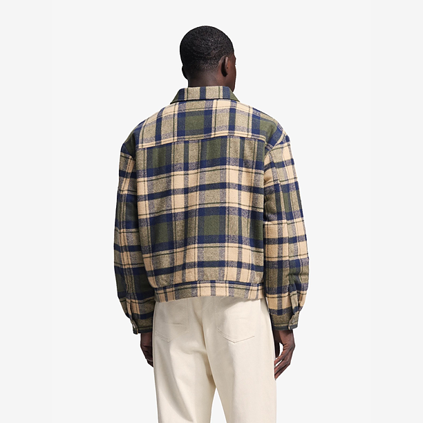 GARDENER FLANEL JACKET Groen