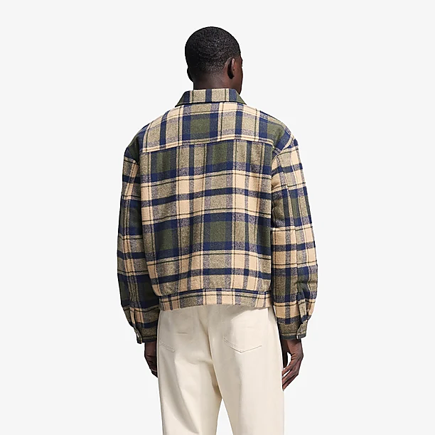 GARDENER FLANEL JACKET Groen