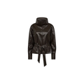 GITT FUNNEL NECK BLOUSE Donker Bruin