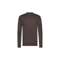 GOY PULLOVER MOCKNECK MERINO Donker Bruin