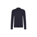 GOY PULLOVER MOCKNECK MERINO Marine