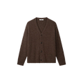 HAIRY TEXTURE CARDIGAN Licht Bruin