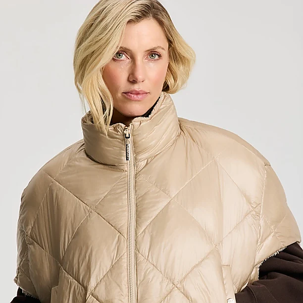 HAZEL REVERSIBLE BODYWARMER Zand