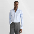 Herringbone Signature Twill Shirt Licht Blauw