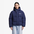 HOODED PUFFER JACKET Marine