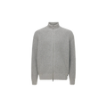 JACKET ZIP LS KNITWEAR Grijs
