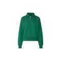 KNIT HALF ZIP SWEATSHIRT Groen