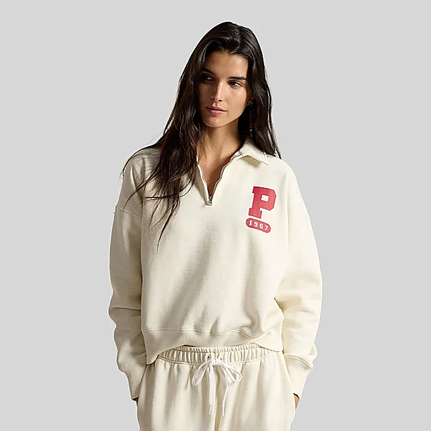 KNIT SWEATSHIRT Wit