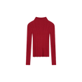 KNITTED TURTLENECK Rood