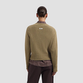 KNITTED V-NECK Bruin