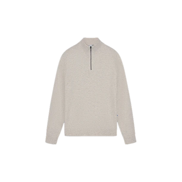 LAMAR KNITTED HALF ZIP Off White