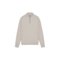 LAMAR KNITTED HALF ZIP Off White