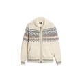 LAMBSWOOL MOHAI CARDIGAN GG3 MILY CREAM JACQUARD Wit