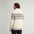 LAMBSWOOL MOHAI CARDIGAN GG3 MILY CREAM JACQUARD Wit