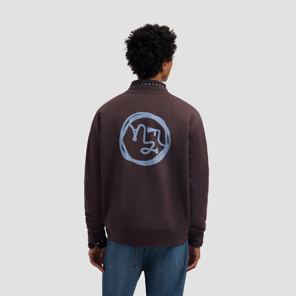 LASSO FACE CREWNECK Donker Bruin