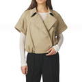 LISHA TRENCH VEST Taupe