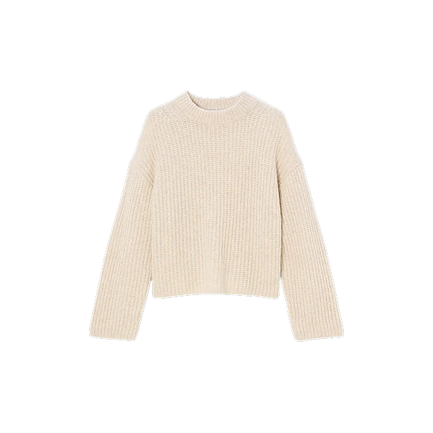 LLAMA CHUNKY SWEATER Off White