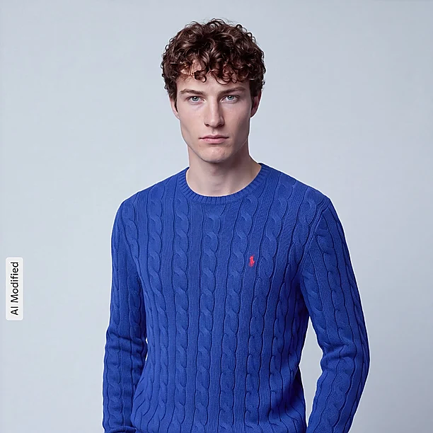 LS DRIVER CN-LONG SLEEVE-PULLOVER Blauw