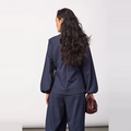 LUNACC TIE BLOUSE Marine