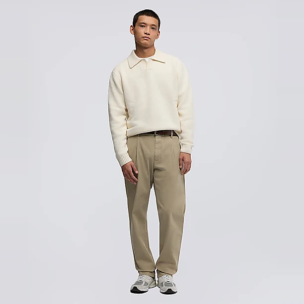 MAN'S KNIT POLO Off White