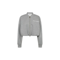 MAXI CROP ZIP SWEAT Grijs