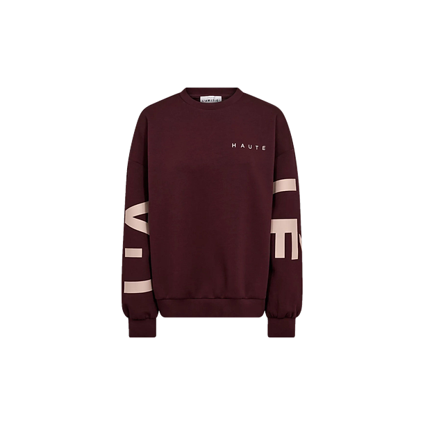 MAXI SPLIT LOGO SWEAT Rood