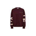 MAXI SPLIT LOGO SWEAT Rood