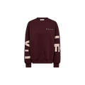 MAXI SPLIT LOGO SWEAT Rood