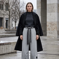 MAXI SPLIT TIE TALL PANT Grijs