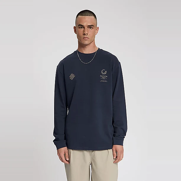 MAZU LONG SLEEVE ARTWORK T-SHIRT Turqoise