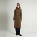 MELTON WOOL COAT 6679 Donker Grijs