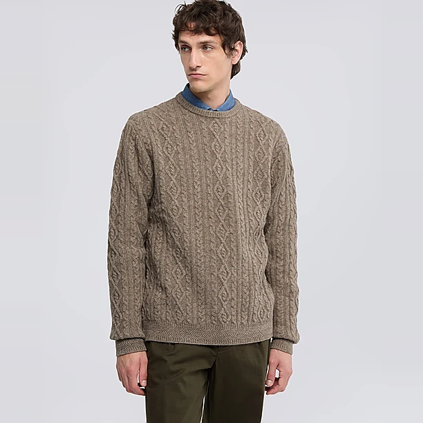 MEN'S KNIT PULLOVER Donker Grijs