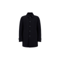 MEN'S KNITTED HALF COAT Blauw