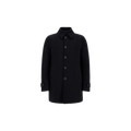 MEN'S KNITTED HALF COAT Blauw