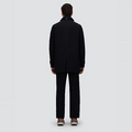 MEN'S KNITTED HALF COAT Blauw