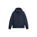 MICRO RIPSTOP HOODED JACKET MELTON BLUE Blauw