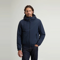 MICRO RIPSTOP HOODED JACKET MELTON BLUE Blauw