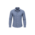 NAPOLI-USTICA-Z TONDO CAMICIA UOMO ML CLASSICA Blauw
