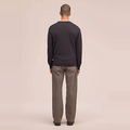 NATE CREW NECK 6605 Donker Bruin