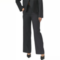 NATHALIE SLIM PINSTRIPE PANTS Blauw
