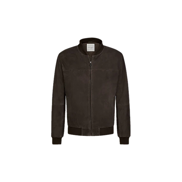 OUTERW BOMBER SUEDE D.BROWN