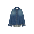 OVERLAY DETAIL SHIRT Blauw
