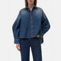 OVERLAY DETAIL SHIRT Blauw