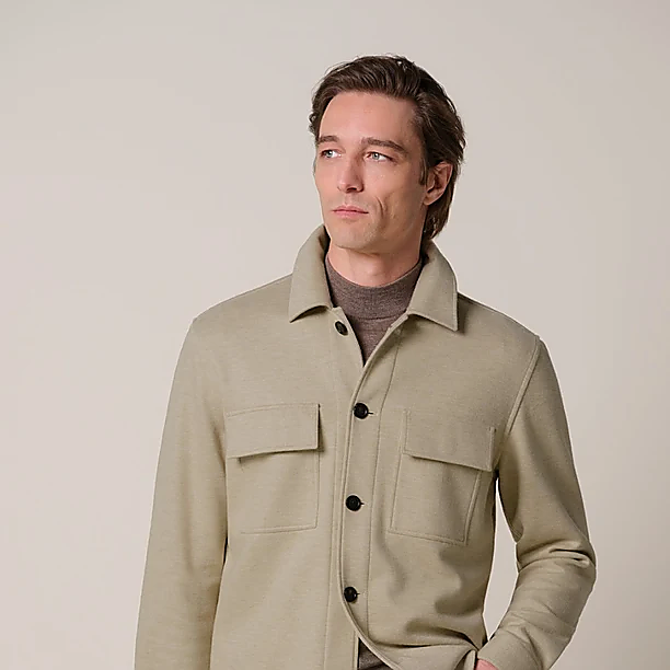 OVERSHIRT KNITTED BEIGE Beige