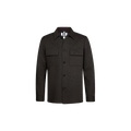 OVERSHIRT KNITTED D.BROWN Licht Bruin